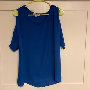 Blue Chaus New York Short Split Sleeve Blouse Size M